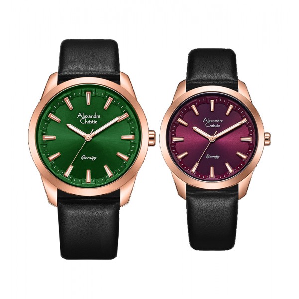 Alexandre Christie AC 8664 Rosegold Green Purple Eternity MHLRGDR Alexandre Christie AC 8664 Rosegold Green Purple Eternity MHLRGDR